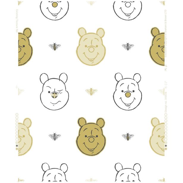 Tapetti Sandudd Bee Winnie the Pooh 106604, 0.53x10.5m