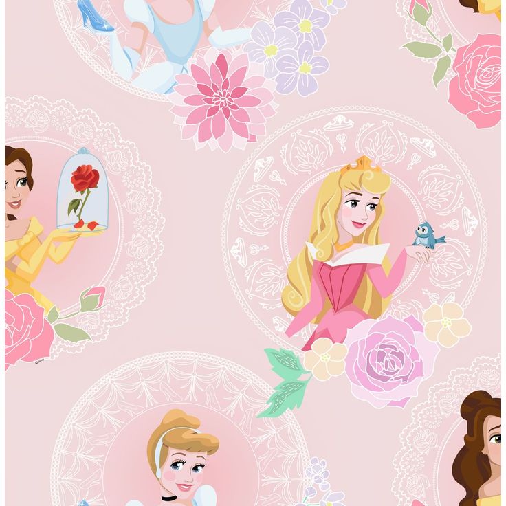 Lastenhuoneen tapetti Sandudd Pastel Princess 108593, 0.53x10.5m