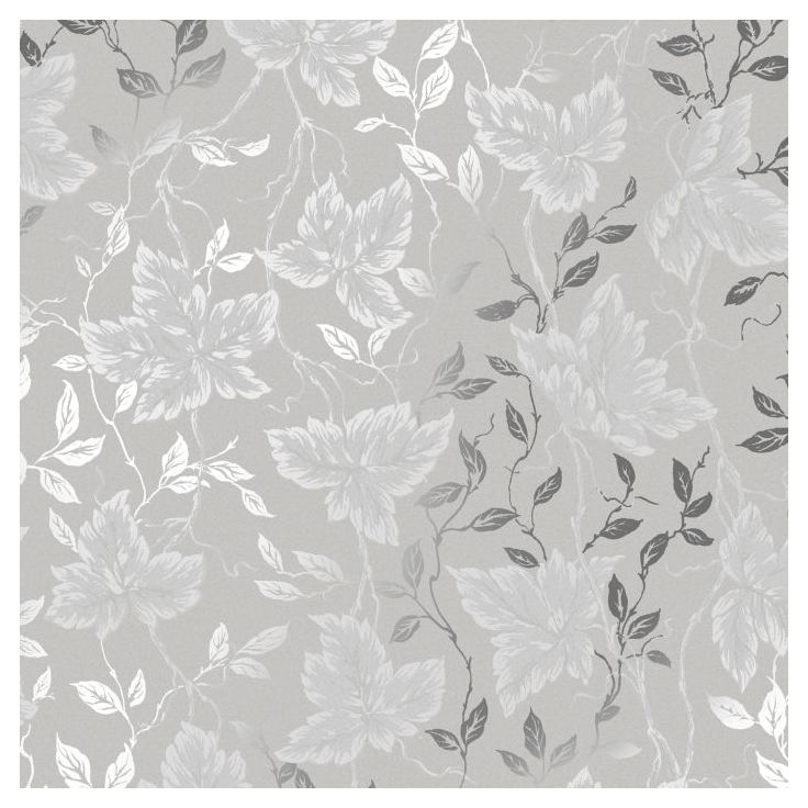 Tapetti Sandudd Rantaniitty 2965-4, 0,53x11,20 m, tummanharmaa/hopea, non-woven