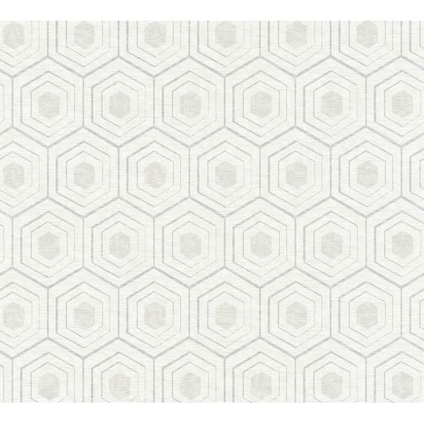 Tapetti Sandudd Four Seasons 358992, 0,53x10,05m, valkoinen/helmiäinen, non-woven