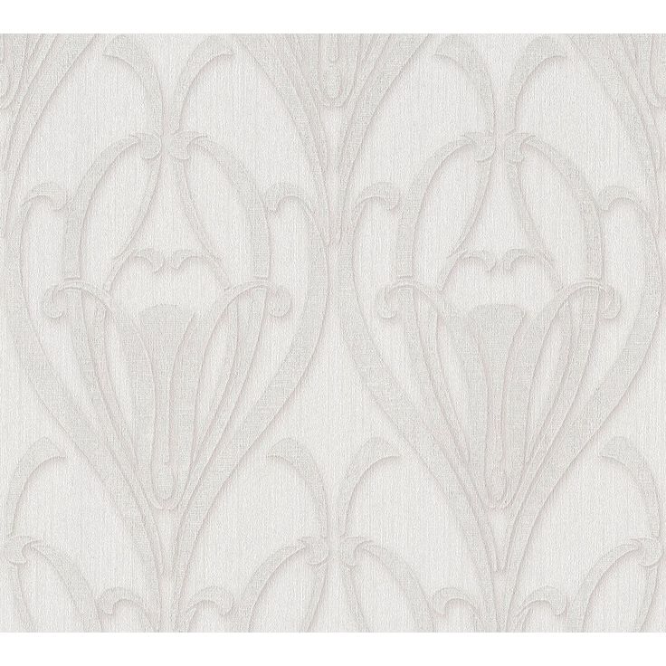 Tapetti Sandudd Mata Hari 38091-3, vinyylipinta, ornamentti, valkoinen