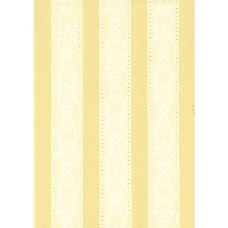Tapetti Sandudd Isoäidin aikaan 4831-4, 0,53x10,05m, keltainen/valkoinen, non-woven