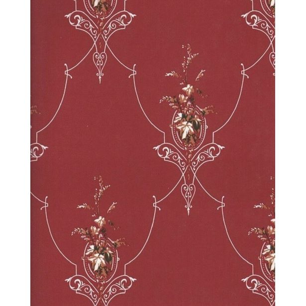 Tapetti Sandudd Isoäidin aikaan 4833-1, 0,53x10,05m, punainen, non-woven