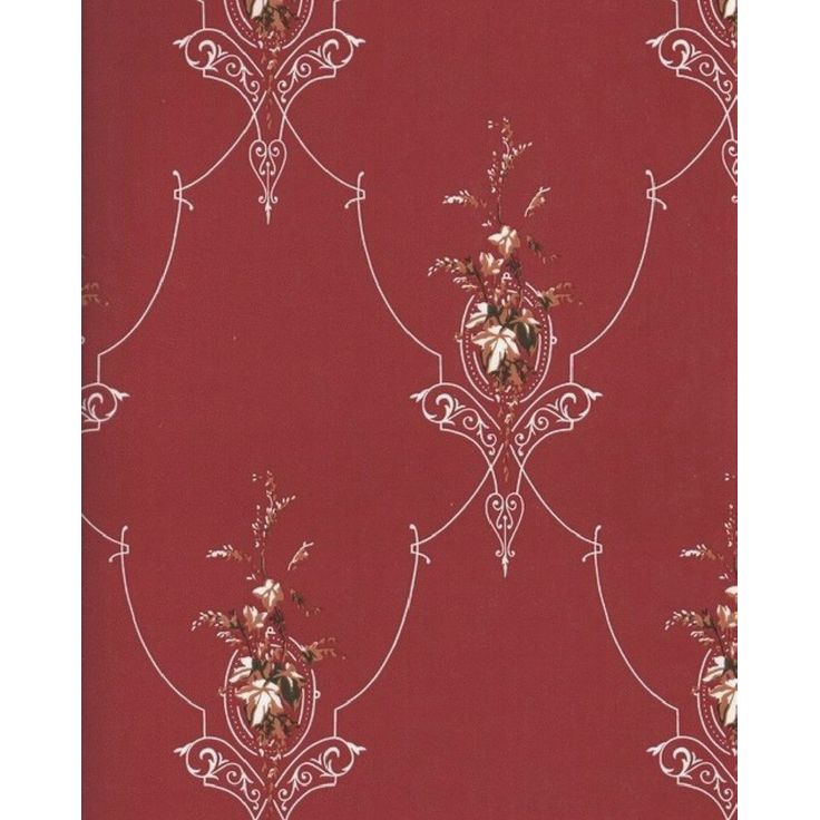 Tapetti Sandudd Isoäidin aikaan 4833-1, 0,53x10,05m, punainen, non-woven