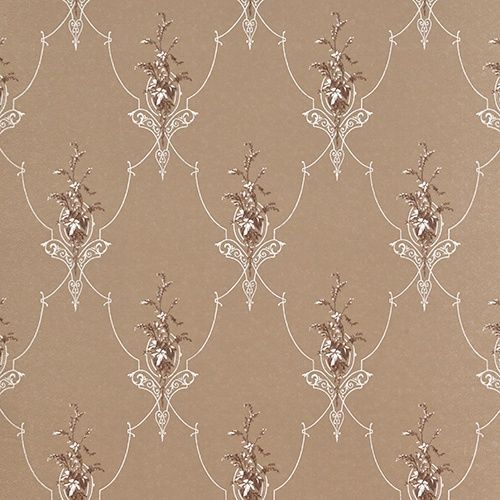 Tapetti Sandudd Isoäidin aikaan 4833-7, 0,53x10,05m, ruskea, non-woven