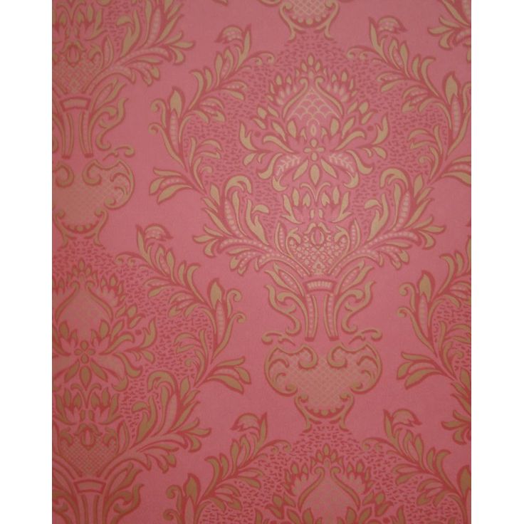 Tapetti Sandudd Isoäidin aikaan 4843-5, 0,53x10,05m, punainen/kulta, non-woven