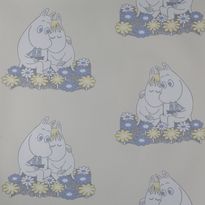 Tapetti Sandudd Muumi 4909-1, 0,53x11,2m, beige, non-woven