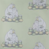 Tapetti Sandudd Muumi 4909-5, 0,53x11,2m, vihreä, non-woven