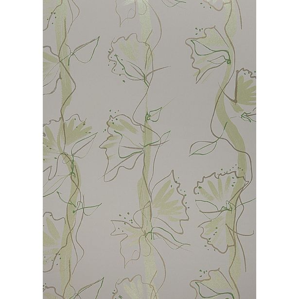 Tapetti Sandudd Jukka Rintala 5119-4, 0,53x10,05m, valkoinen/vihreä, non-woven