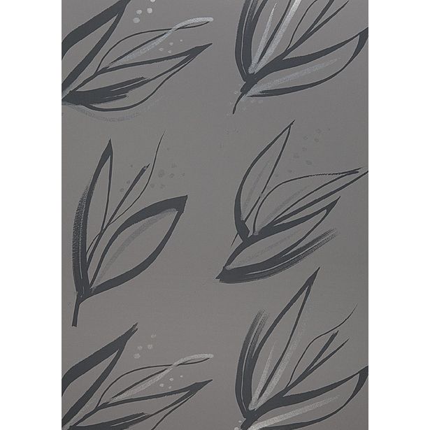 Tapetti Sandudd Jukka Rintala Kaiku 5120-2, 0,53x10,05m, harmaa/hopea, non-woven