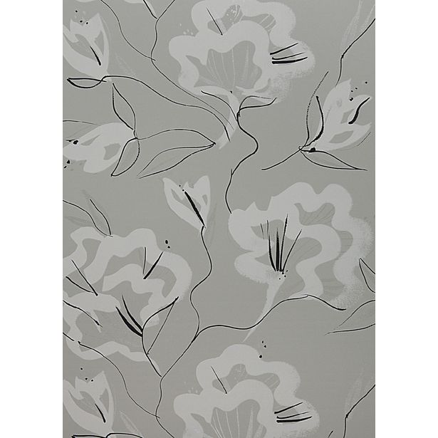 Tapetti Sandudd Jukka Rintala Pioni 5122-2, 0,53x10,05m, harmaa/valkoinen, non-woven