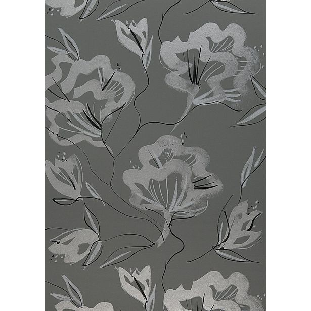 Tapetti Sandudd Jukka Rintala Pioni 5122-3, 0,53x10,05m, harmaa/hopea, non-woven