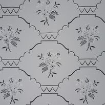Tapetti Sandudd Arkiv 5129-4, 0,53x11,2m, valkoinen/musta, non-woven