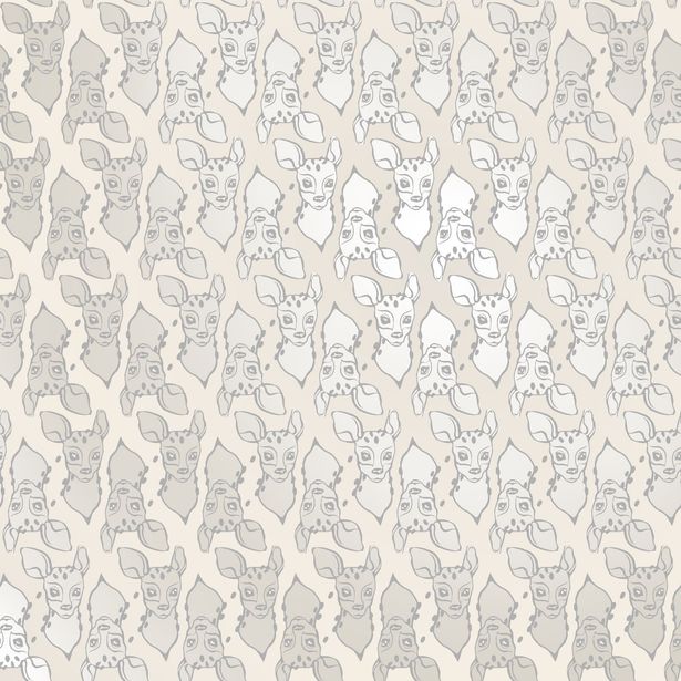 Tapetti Sandudd Ivana Helsinki Bambi 5247-1, 0,53x10,05m, hopea/valkoinen, non-woven