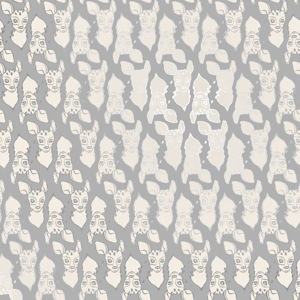 Tapetti Sandudd Ivana Helsinki Bambi 5247-2, 0,53x10,05m, harmaa/valkoinen, non-woven