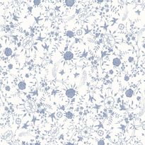 Tapetti Sandudd Ivana Helsinki Joshua Tree 5249-1, 0,53x10,05m, valkoinen/sininen, non-woven