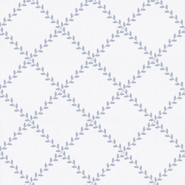 Tapetti Sandudd Metsäpolku 5256-3, 0,53x11,2m, valkoinen/sininen, non-woven