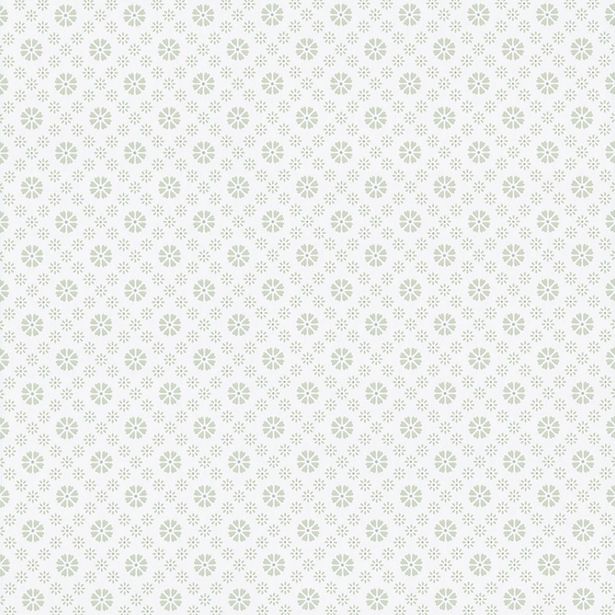 Tapetti Sandudd Metsäpolku 5257-4, 0,53x11,2m, valkoinen/vihreä, non-woven