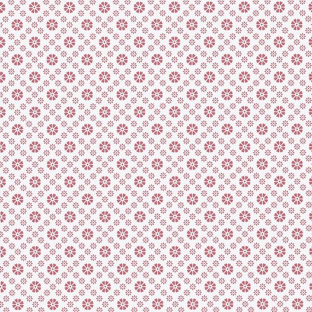 Tapetti Sandudd Metsäpolku 5257-5, 0,53x11,2m, valkoinen/punainen, non-woven