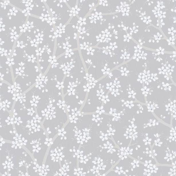 Tapetti Sandudd Rantaniitty 5309-1, 0,53x11,20 m, harmaa/valkoinen, non-woven