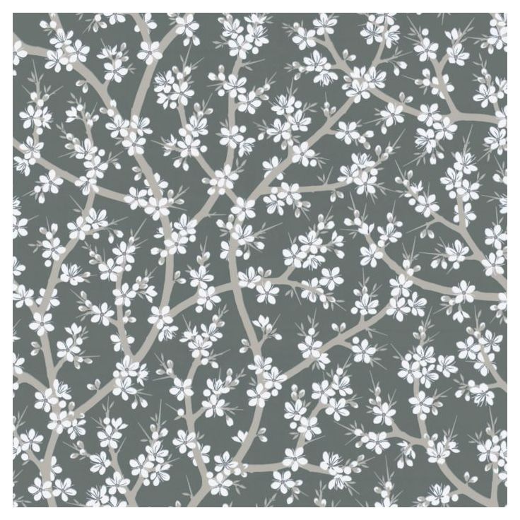 Tapetti Sandudd Rantaniitty 5309-4, 0,53x11,20 m, musta/valkoinen, non-woven
