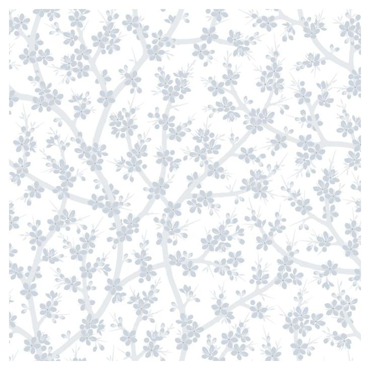 Tapetti Sandudd Rantaniitty 5311-2, 0,53x11,20 m, valkoinen/sininen, non-woven