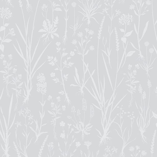 Tapetti Sandudd Rantaniitty 5312-1, 0,53x11,20 m, harmaa/valkoinen, non-woven