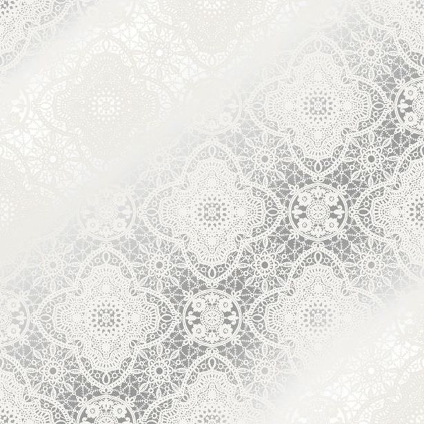 Tapetti Decor Maison Belle 5338-5, 0,53x10,05 m, hopea/valkoinen, non-woven