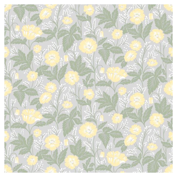 Tapetti Decor Maison Belle 5342-1, 0,53x10,05 m, harmaa/keltainen , non-woven