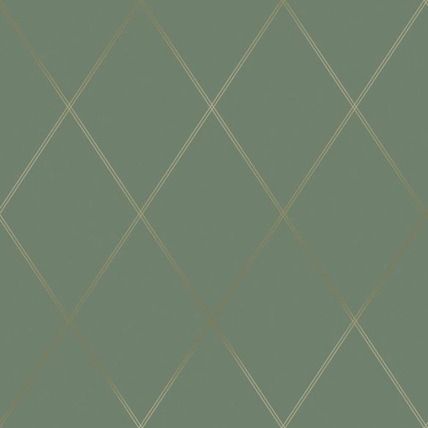 Tapetti Decor Maison Belle 5343-4, 0,53x10,05 m, vihreä/kulta, non-woven