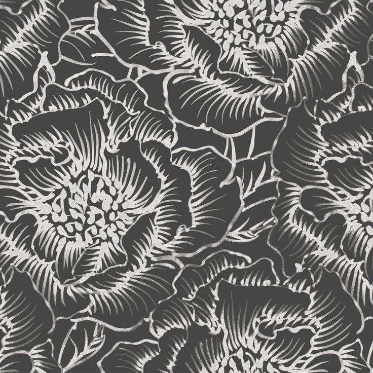 Tapetti Decor Maison Silva 5405-8, mustavalkoinen