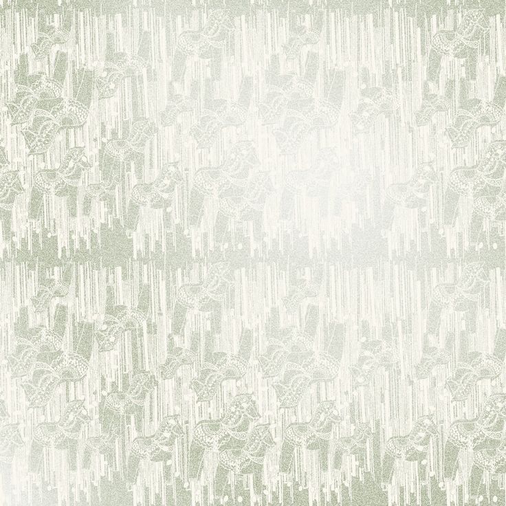 Tapetti Sandudd Ivana Helsinki Karuselli 5425-5, 0,53x10,05m, helmiäinen/vihreä, non-woven