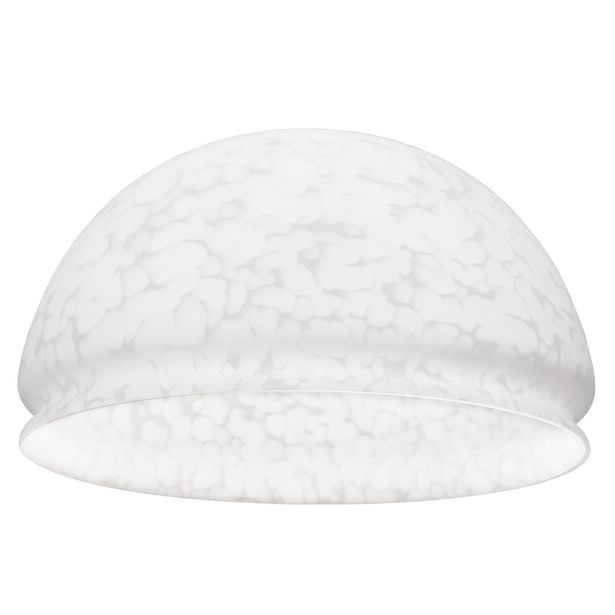 Lasikupu Sessak Lumi 25 Ø 25.5x14,5 cm marmoroitu valkoinen