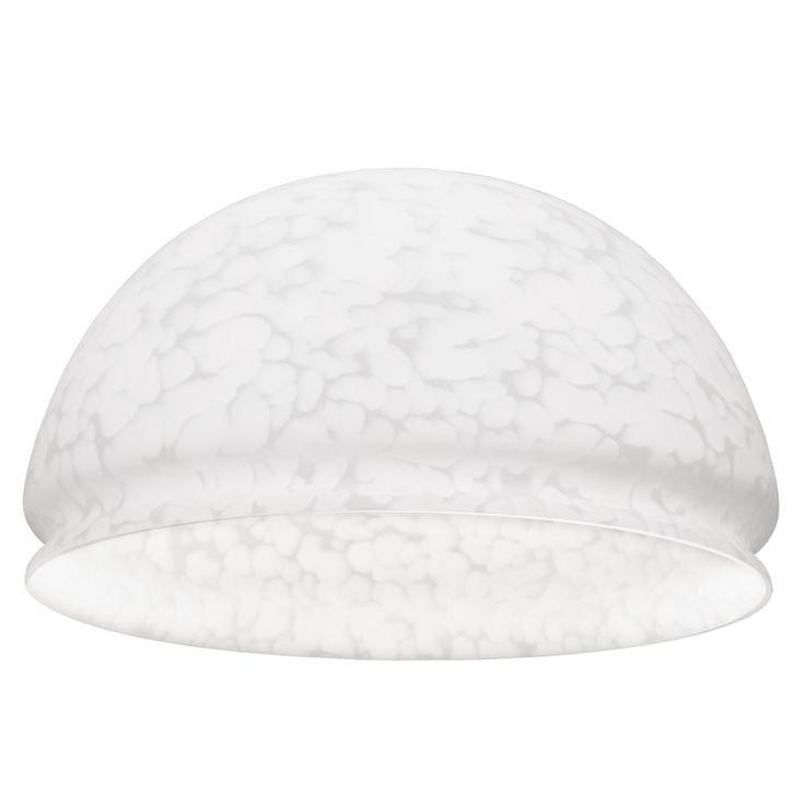 Lasikupu Sessak Lumi 25 Ø 25.5x14,5 cm marmoroitu valkoinen