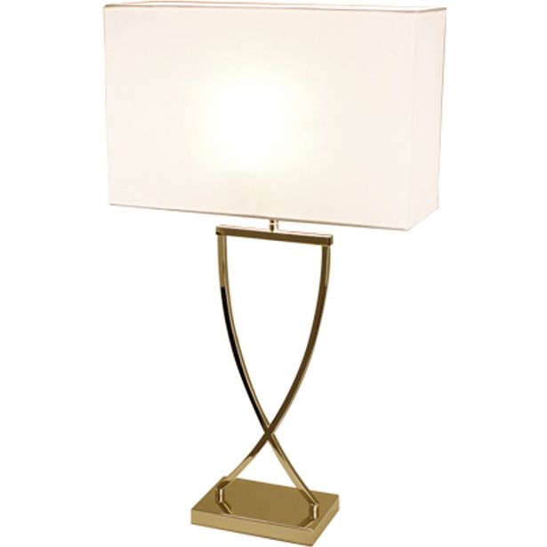 Pöytävalaisin By Rydéns Omega 2829620-5000, 67x40cm, metalli, kromi/valkoinen