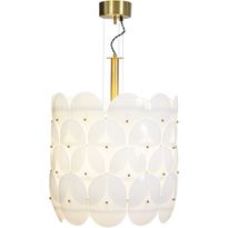 Riippuvalaisin By Rydéns Omlott Ø50cm E27 messinki/valkoinen