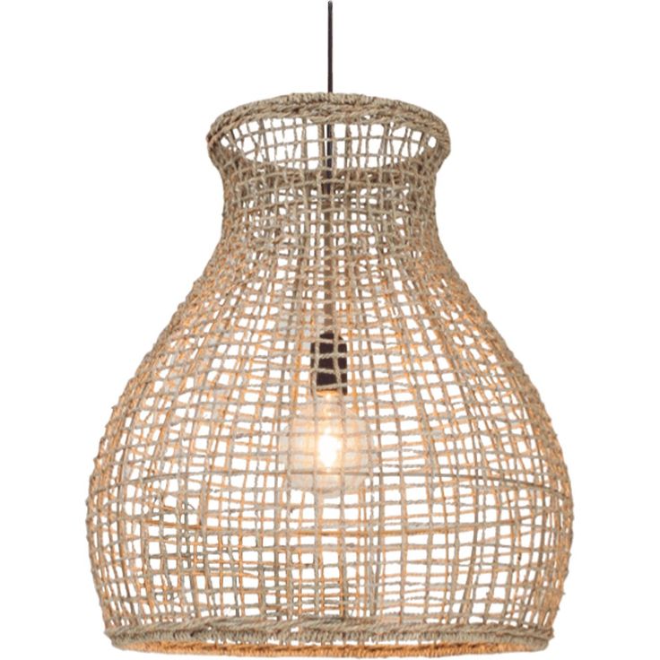 Riippuvalaisin By Rydéns Seagrass 42000010-5507, 55x48cm, metalli, beige/luonnonvalkoinen