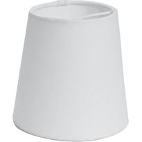 Pellavavarjostin Sessak Kash, Ø11cm, valkoinen