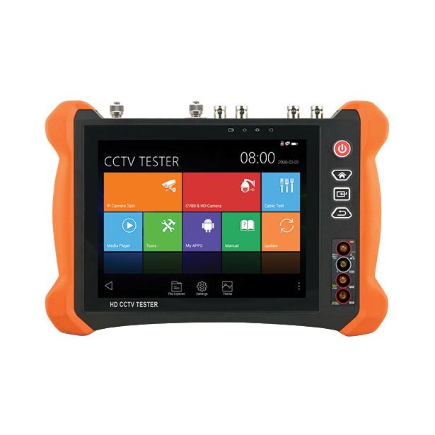 Testauslaite YCX 7" 4K CCD/IP-kameroille asennuksiin, kosketusnäytöllä