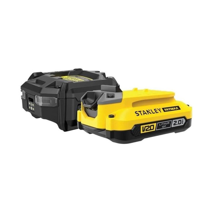 Akku + laturi Stanley FatMax V20 SFMCB10D1-QW, 18V, 1x2.0Ah