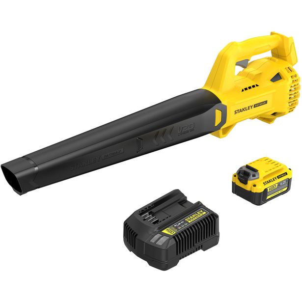 Akkupuhallin Stanley Fatmax V20 SFMCBL714M1-QW, 18V, 4.0Ah akulla