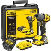 Akkuiskuruuvinväännin Stanley Fatmax V20 SFMCF830D2K-QW 3SP, 18V, 2x2.0Ah akuilla + salkku