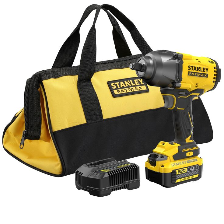 Akkuiskumutteriväännin Stanley FatMax V20 SFMCF940M1-QW, 18V, 4.0Ah akulla
