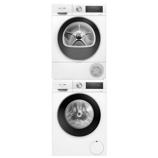 Pesukone ja kuivausrumpu Siemens WG56G2AADN-WQ42G20KDN iQ500, 9/9kg, valkoinen