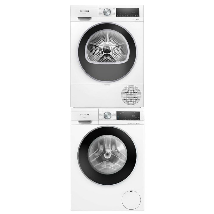 Pesukone ja kuivausrumpu Siemens WG56G2AADN-WQ42G20KDN iQ500, 9/9kg, valkoinen