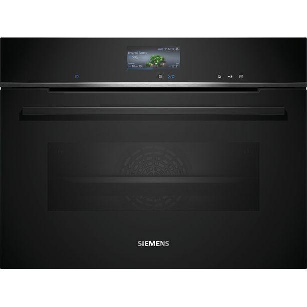 Yhdistelmähöyryuuni Siemens iQ700 CS736G1B1 60cm musta
