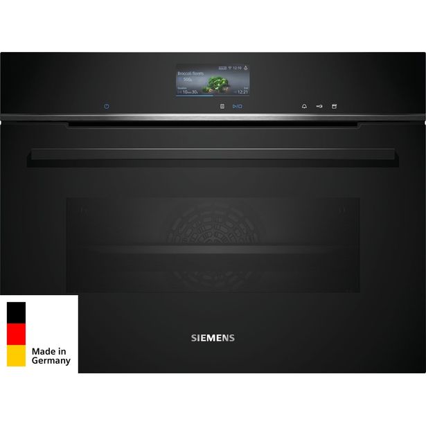 Yhdistelmähöyryuuni Siemens iQ700 CS736G1B1 60cm musta