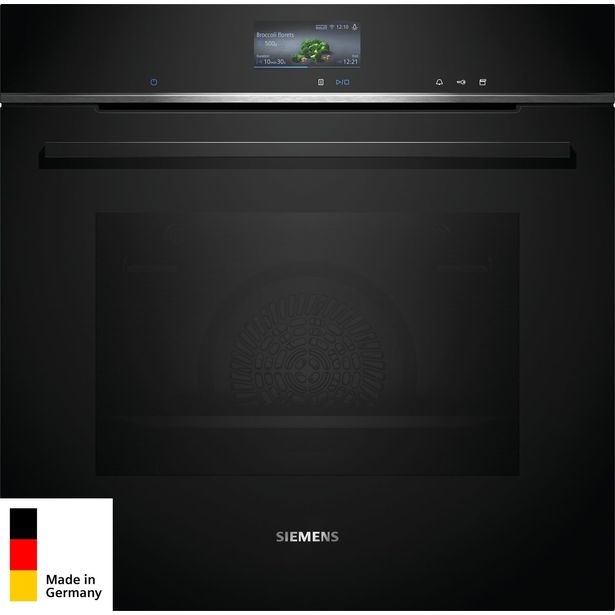 Yhdistelmähöyryuuni Siemens iQ700 HR776G3B1 60cm musta