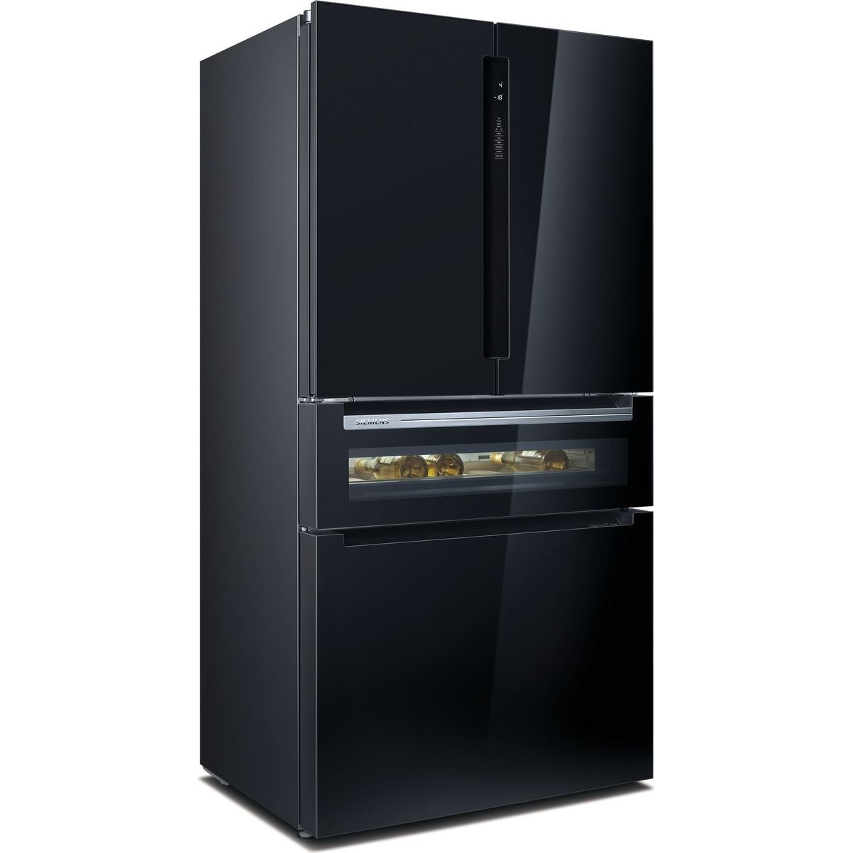 Jääkaappipakastin Siemens iQ700 French Door KF96RSBEA, 90.5cm, musta