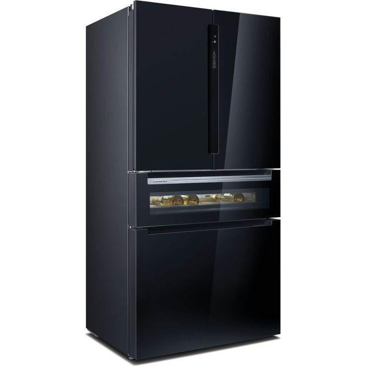 Jääkaappipakastin Siemens iQ700 French Door KF96RSBEA, 90.5cm, musta